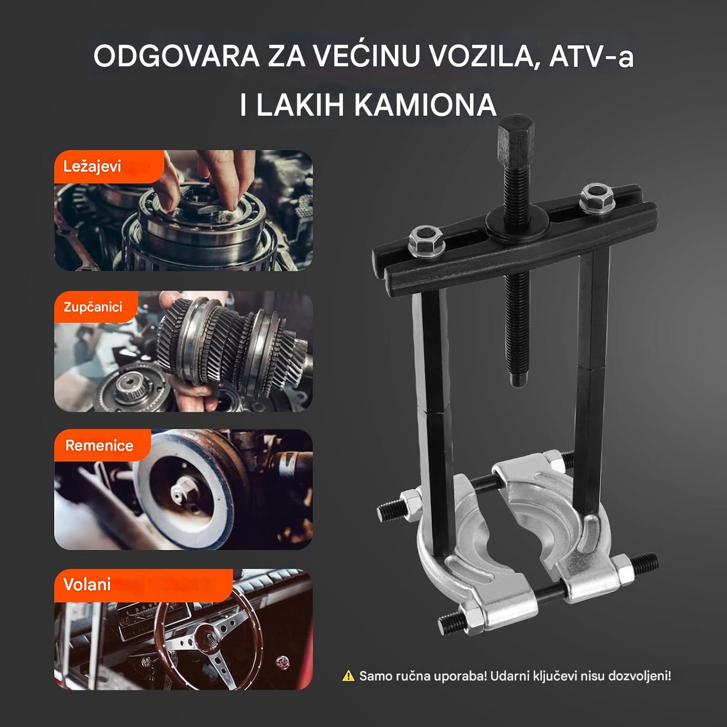 đ„Vremenski ograniÄena ponudađ„ViĆĄenamjenski izvlakaÄ s dvostrukim diskom, alat za skidanje leĆŸajeva automobilskog mjenjaÄa