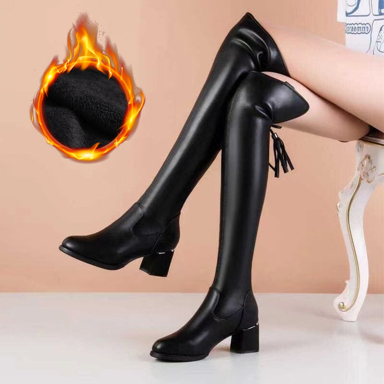 【Őszi/téli akció】💥35-41💥Szuperelasztikus hosszú hordójú csizmák