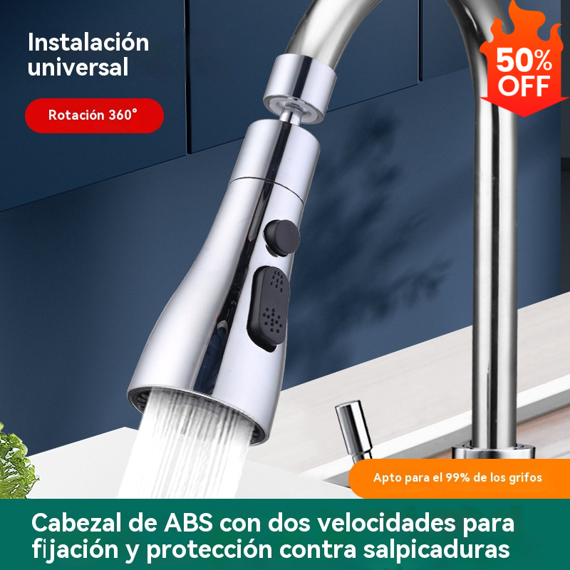 🚰50% de descuento🔥Boquilla de extensión de grifo giratoria de 360°-2