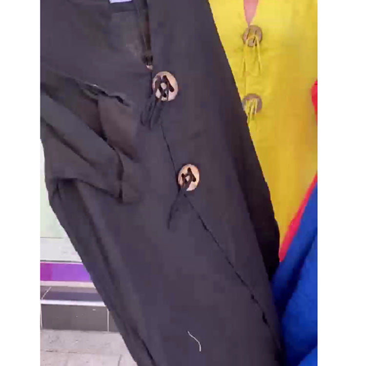 đđăS-5XLăPamut Ă©s len V-nyakĂș alkalmi ruha