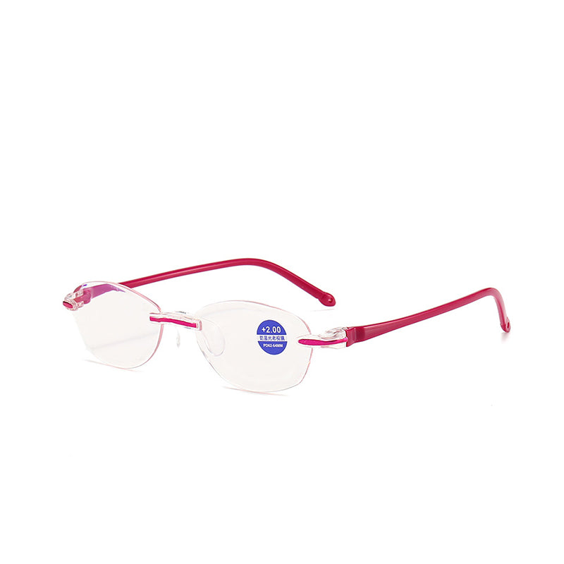 Presbyopia szemüveg gyémánt csiszolású élekkel, antikék fénnyel