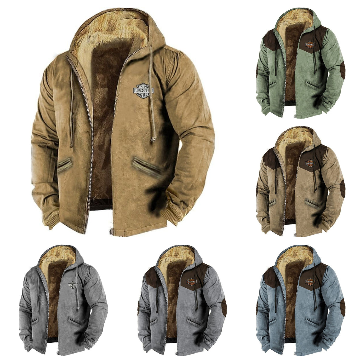 ❄️🧥Časově omezená 50% sleva【M-5XL】Módní pánské podzimní a zimní bundy volné, zesílené a sametové