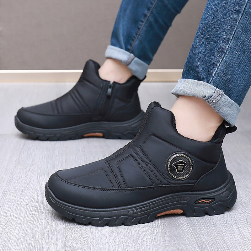 🏆【39-44】🔥Nové pánske zimné teplé nazúvacie snehové topánky s flísovou podšívkou