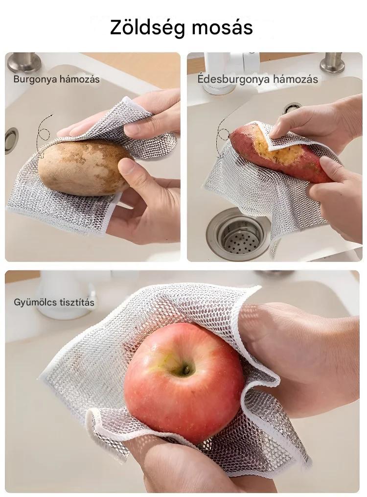 💧【20 darabos akció】 😘💪Erős dróttisztító kendő mosogatáshoz