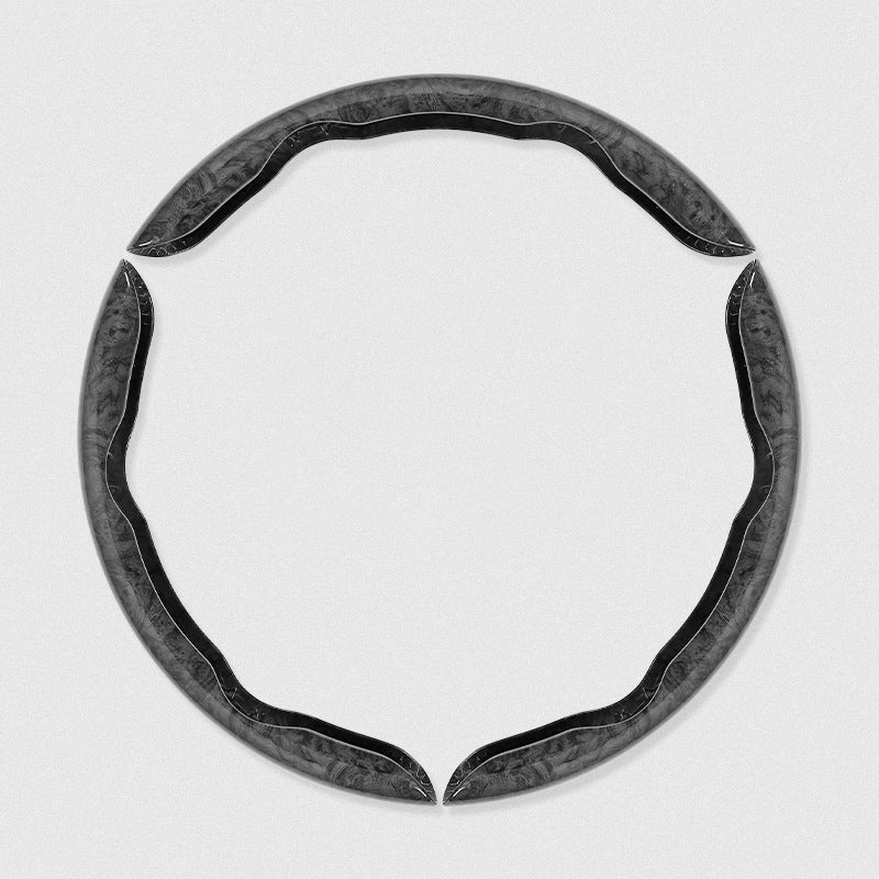 【3 db】🚗 Csúszásgátló fa szemcsés autókormányburkolat