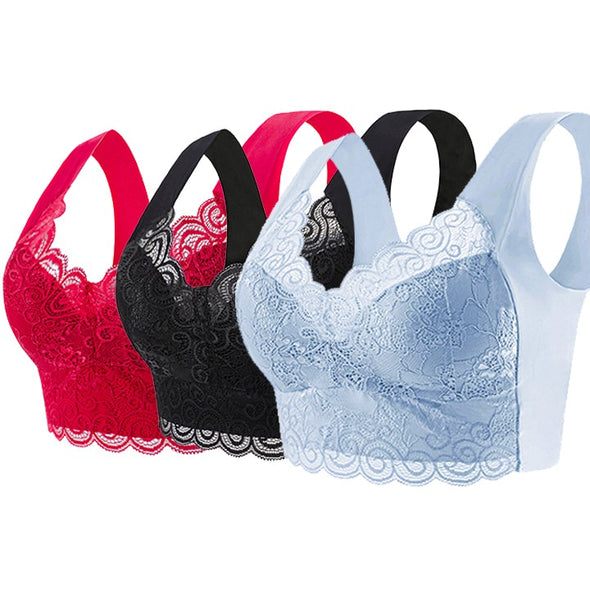 【40kg-110kg】Sutien nou pentru femei confortabil și respirabil (3/6 bucăți)>Potrivit femeilor peste 40 de ani