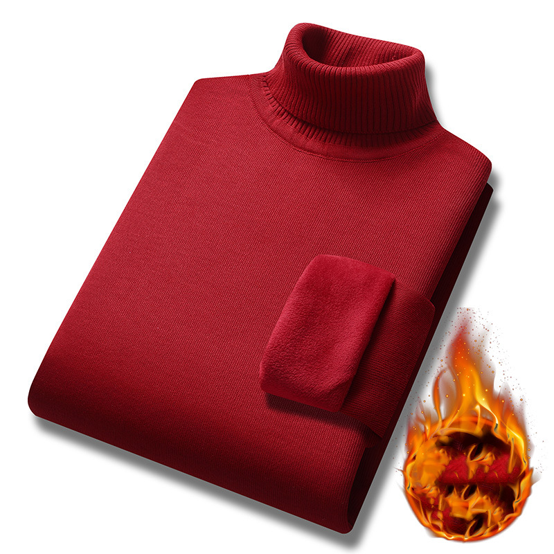 🔥【M-4XL】🔥 Nowy, lekki, luksusowy męski sweter z golfem z kaszmiru, swobodny, biznesowy sweter