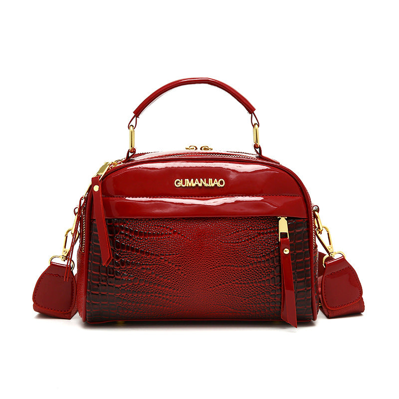 👜Új, nagy kapacitású krokodilbőr válltáska nőknek