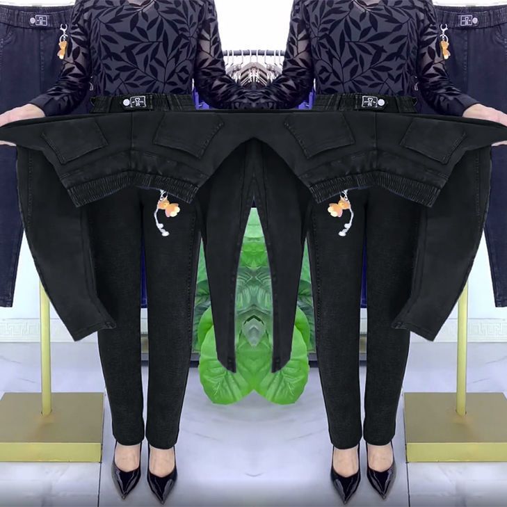 【M-5XL】👖 Rugalmas, megerősített női farmernadrág