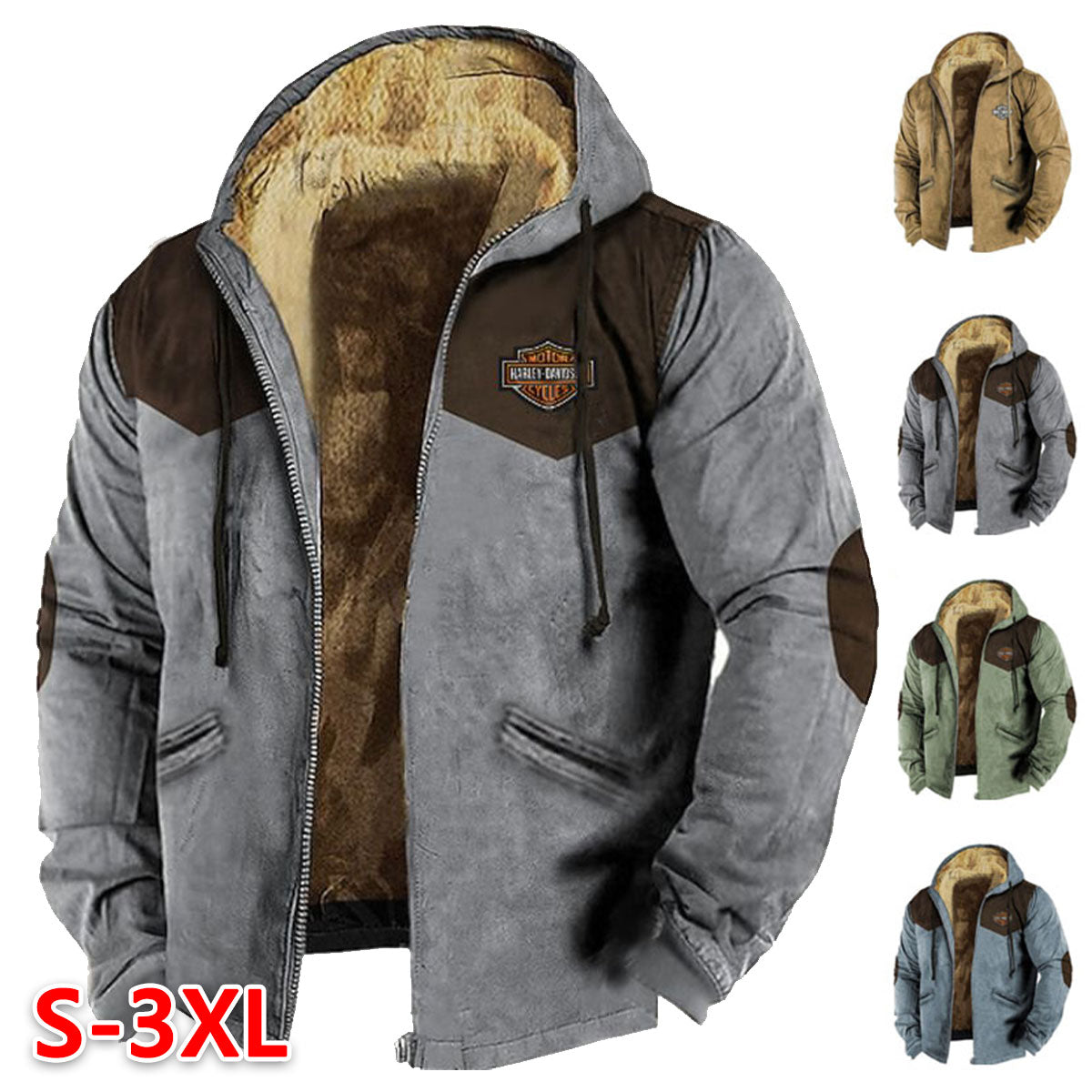 ❄️🧥Časově omezená 50% sleva【M-5XL】Módní pánské podzimní a zimní bundy volné, zesílené a sametové