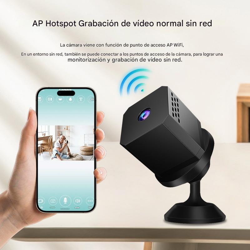 🏠📹🕵️Oferta por tiempo limitado🔥Cámara cuadrada pequeña, cámara inteligente de alta definición, monitoreo remoto inalámbrico del hogar a través de WiFi