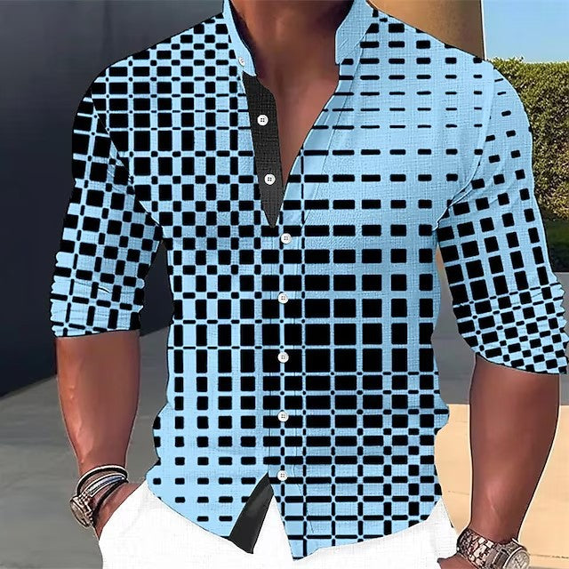 🔥👔【S-6XL】Pamut nyomott férfi ing