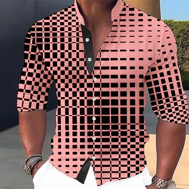 🔥👔【S-6XL】Pamut nyomott férfi ing