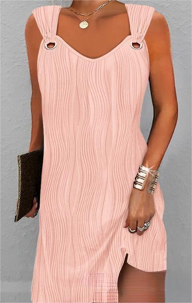 【S-8XL】🔥🔥👗👗Új tavaszi és nyári ujjatlan ruha V-nyakú