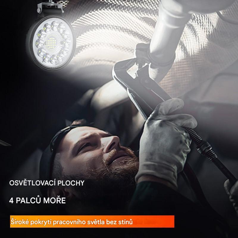 🚨【Kupte 1 a získejte 1 zdarma】2 kusy za 610 Kč💡99W kulaté LED světlomety pro upravené vozy, pomocné světlomety pro terénní vozidla