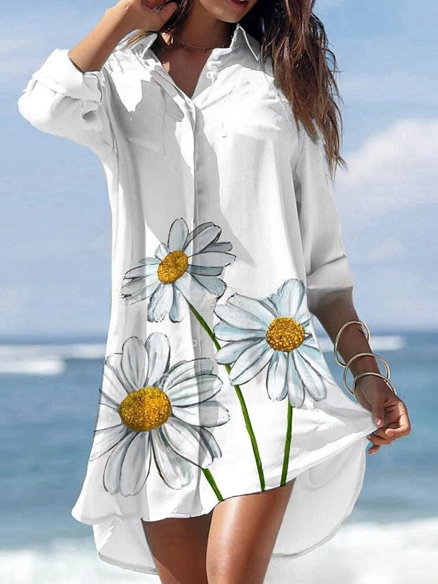 【S-3XL】🌻2025-es új virágmintás ingruha