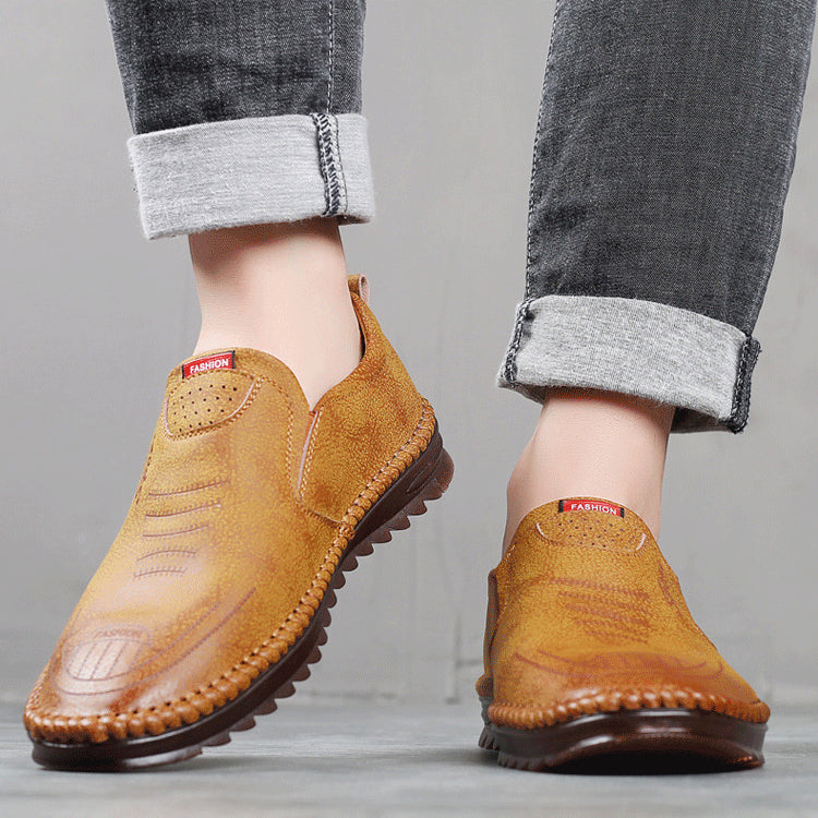 🔥【HOT SALE】🔥 2025 kézzel készített, lélegző és kényelmes marhabőr cipők