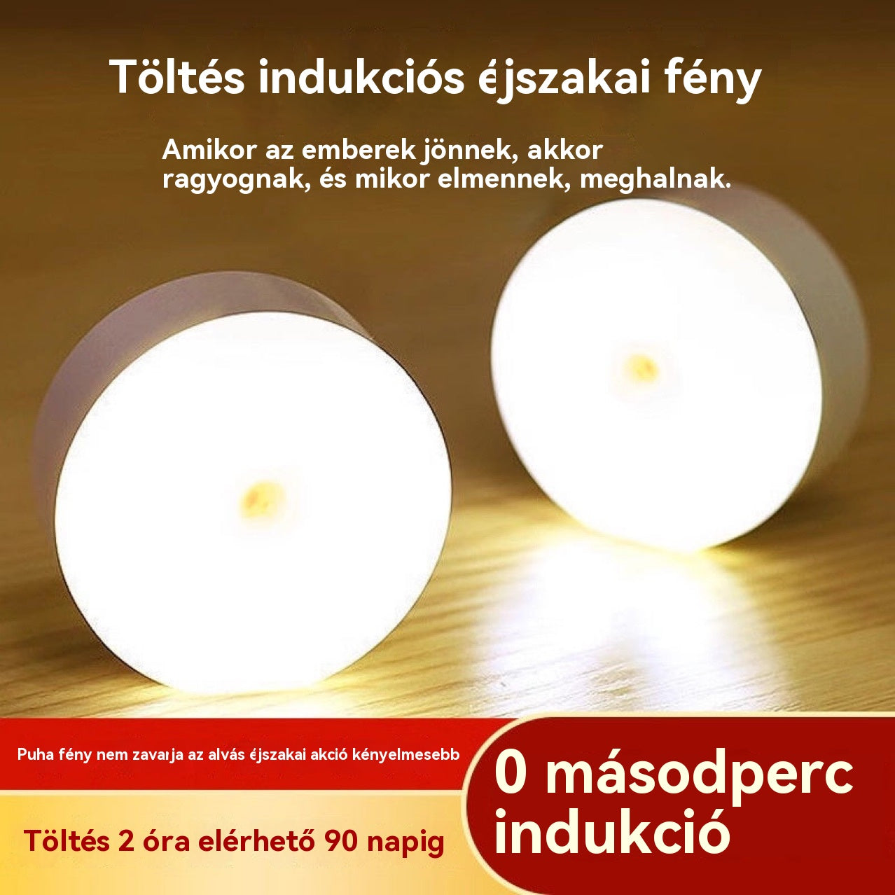 【Vegyél 3-at, kapsz 3-at】🏡💡Intelligens LED lámpa emberi test indukciójával, kényelmes és praktikus töltés