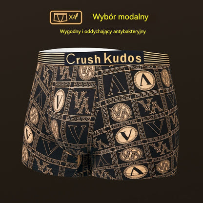 🔥【Kup 2 i otrzymaj 2 gratis】🚹✅💥【40–140 kg】Męska oddychająca bielizna z lodowego jedwabiu, bezszwowa i wygodna, w dużych rozmiarach, z modnym nadrukiem