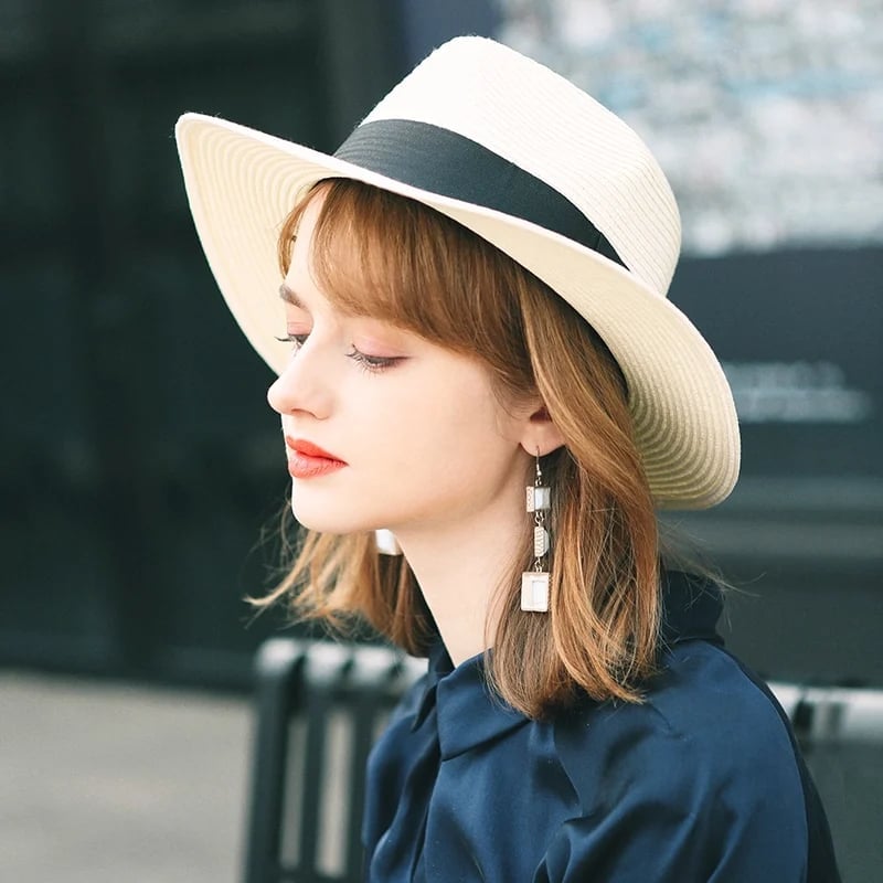 🌿【56-58cm】【Vegyél 1-et, kapsz 1-et ingyen】👒Ecuador kézzel szőtt pálmakalap.