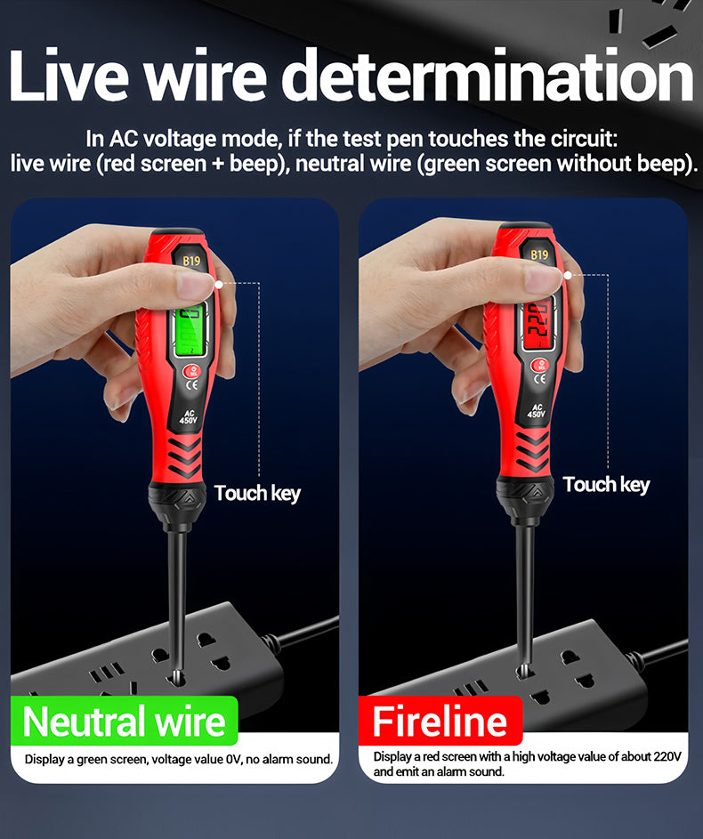 🔥【Αγόρασε 1, πάρε 1 δωρεάν】Υψηλής ακρίβειας έξυπνο μετρητικό στυλό, ψηφιακό πολυλειτουργικό αισθητήριο μετρητικό στυλό, ανίχνευση κυκλώματος