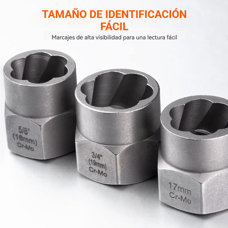 🔥Oferta por tiempo limitado🔥Juego de extractores de tuercas de 14 piezas, un kit de herramientas para quitar tornillos y tuercas rotos
