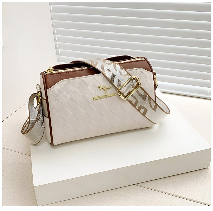 👜👜Színes blokkbőr crossbody táska
