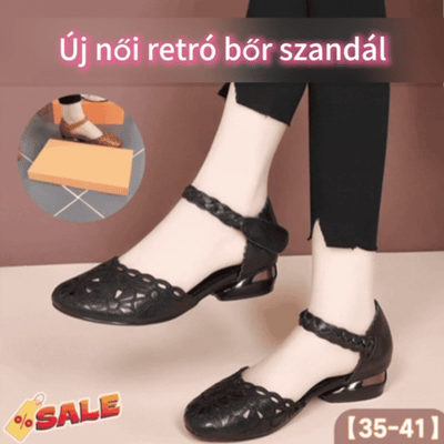 【35-41】2026 Új szandálok kerek orrú és puha talpú, zárt orrú és üreges orrú, sokoldalú cipő egyetlen pánttal és üreges orrú