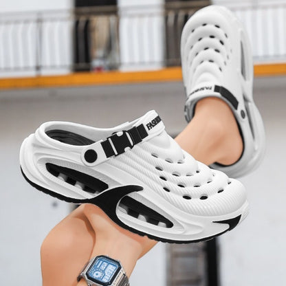 👟 50% KEDVEZMÉNY 🌬️ 2 az 1-ben univerzális férfiszandál – Vastag EVA talp, csúszásmentes, extra könnyű és légáteresztő 🏃‍♂️