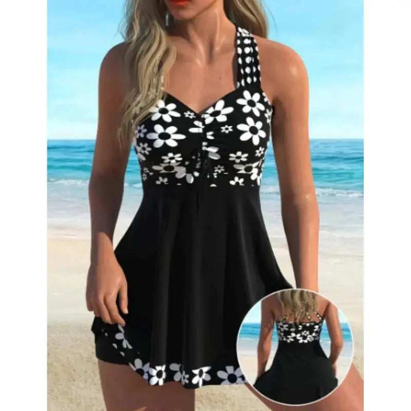 🏖️👙【S-6XL】Stílusos plus size mintás fürdőruha
