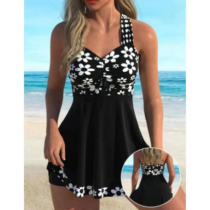 🏖️👙【S-6XL】Stílusos plus size mintás fürdőruha