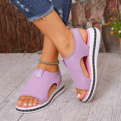 【36-41】👡 Nové módní tkané dámské sandály s měkkou podrážkou