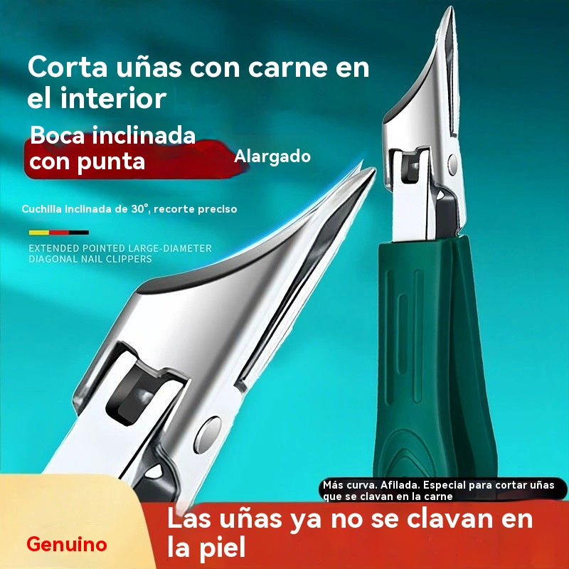 🔥50% de descuento🔥 Compra 1 y llévate 1 gratis: Cortaúñas a prueba de salpicaduras, hoja en ángulo de 25° (juego de 3 piezas) * 2