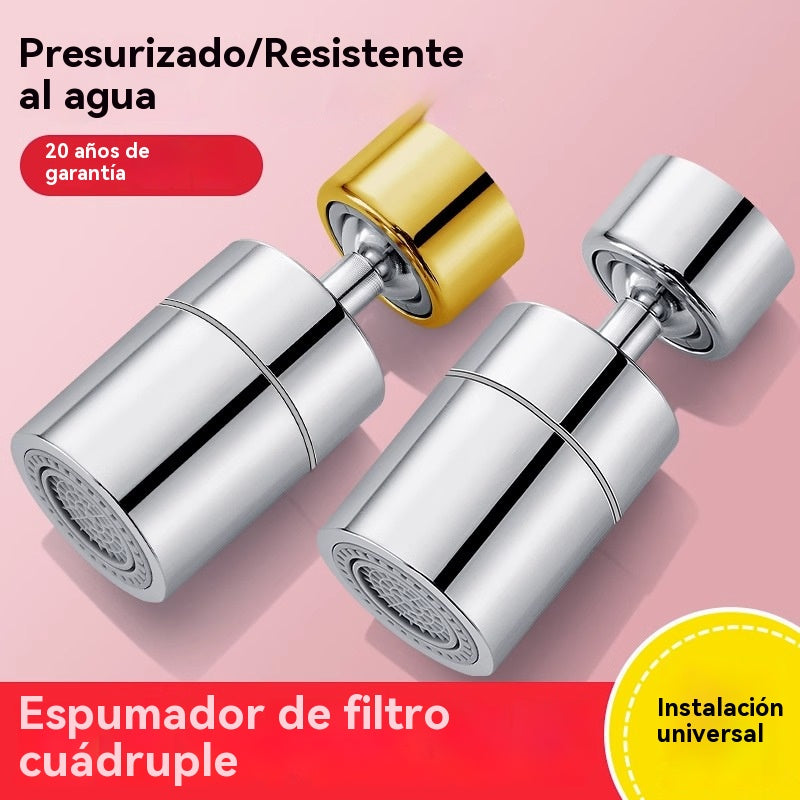 🔥✨【50% de descuento】🚰Boquilla de filtro de grifo giratoria de 360°