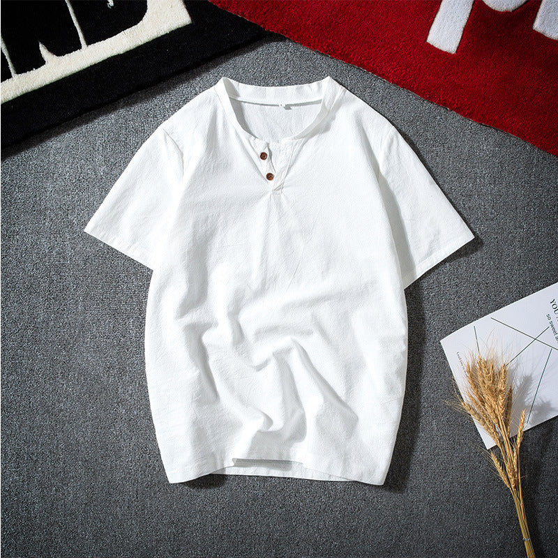 【M-5XL】Férfi plus size japán stílusú ing lenvászonból