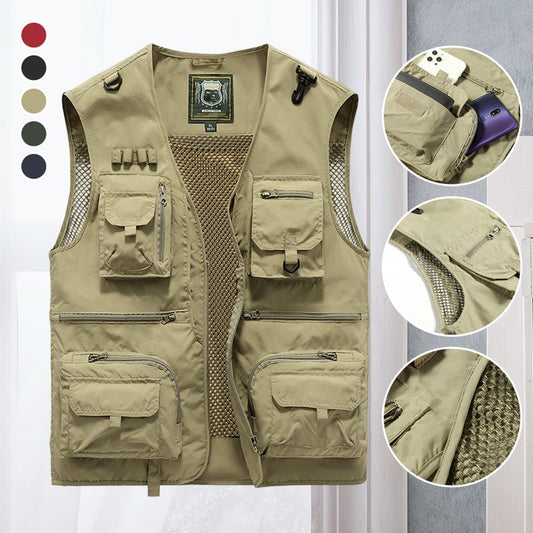 ✨【S-5XL】 ✨Nyári szabadtéri, horgászat, munkaruha többzsebes mellény