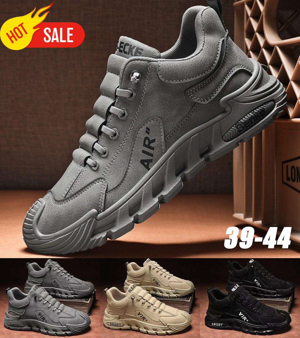 🔥(39-44) Ανδρικά αδιάβροχα και αναπνεύσιμα casual παπούτσια, με μαλακές σόλες και άνετα στη χρήση.