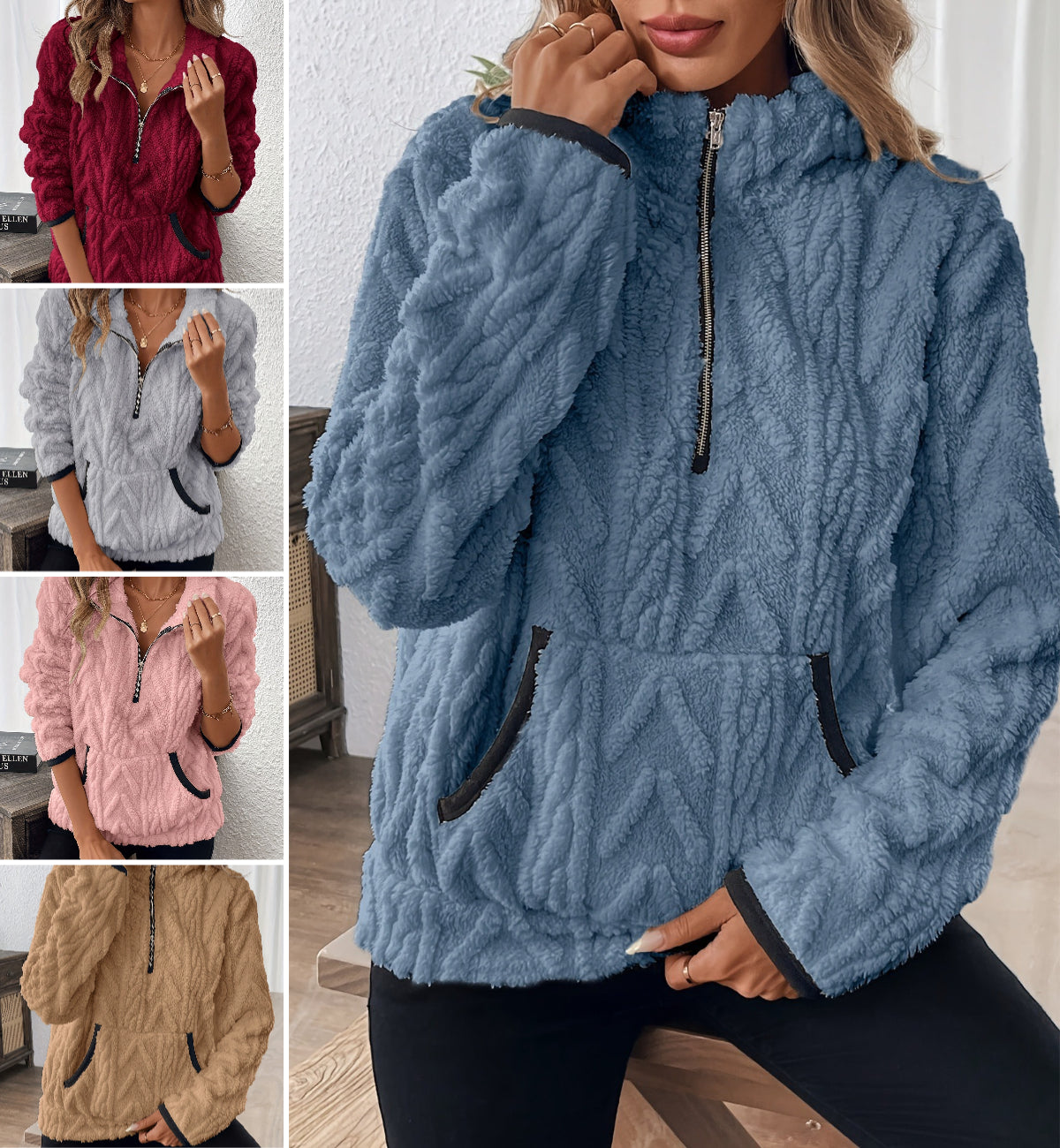 🔥 Nowość | Oferta specjalna【S–3XL】Damski krótki polarowy sweter na jesień/zimę