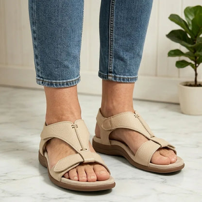 ✨ Puha valódi bőr női szandál vastag talppal – kényelem és stílus egyben! 👡