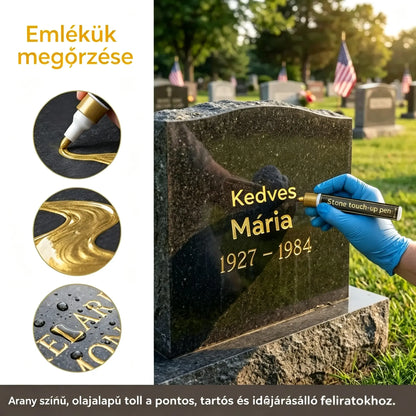 【Vásárolj 1-t, kapsz 1-t ingyen】🖍️ Vízálló és fakulásálló toll kőlapokon lévő feliratok javításához és újrafestéséhez.