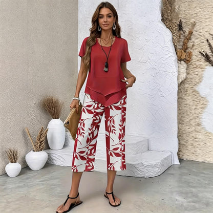 【S-5XL】VERDALISSE | Fresh Breeze kétrészes szett | Könnyed és elegáns, többszínű nyári szett