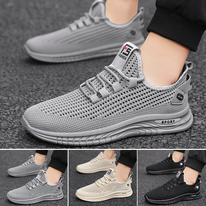 🔥【39-44】👟Kényelmes és légáteresztő hálós, csúszásmentes, divatos alkalmi férfi cipő