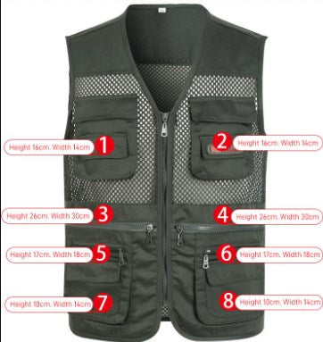 🔥【XL-4XL】Ležerni funkcionalni prsluk s više džepova