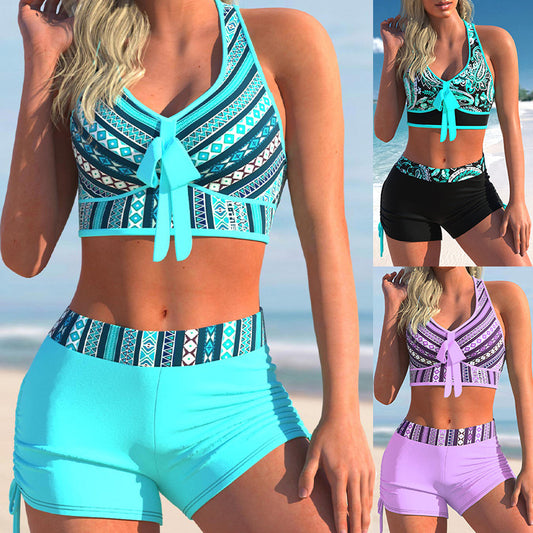 [S-5XL] 2024-as új, nyomtatott női fürdőruha szett
