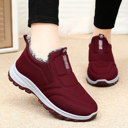 【🔥Hot Selling】【36-41】Vízálló és csúszásmentes vastagított pamut női cipő hótalp és hócsizma - Korlátozott idejű promóció