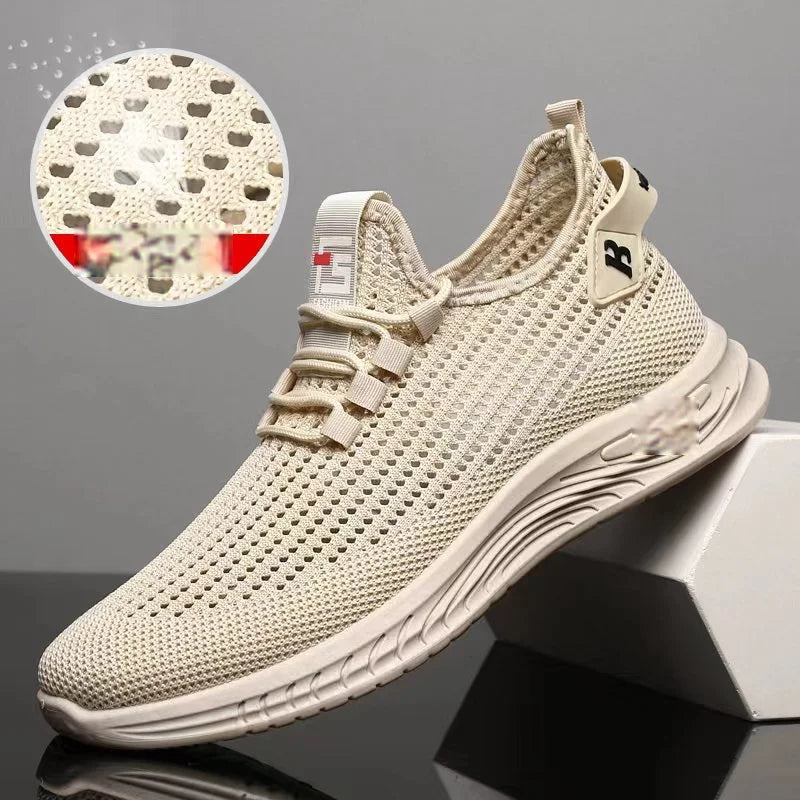 🔥【39-44】👟Kényelmes és légáteresztő hálós, csúszásmentes, divatos alkalmi férfi cipő
