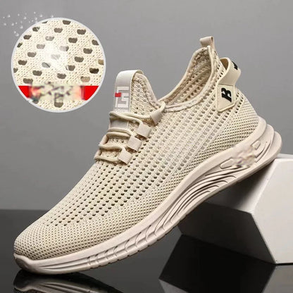🔥【39-44】👟Kényelmes és légáteresztő hálós, csúszásmentes, divatos alkalmi férfi cipő