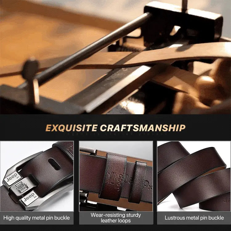 🔥Éxito de ventas 【Descuento 50%】 Cinturón de cuero de alta calidad para hombre, estilo retro, ideal para vaqueros