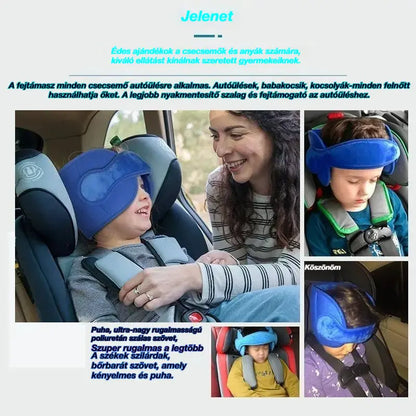 🚗 Vásárolj most 50% kedvezménnyel! 😴 Autós fejtámla alváshoz: állítható, puha és támasztó, megakadályozza a fejed lelógását, így kényelmesen szunyókálhatsz utazás közben. 🛌