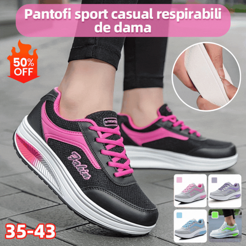 💥👟【50% kedvezmény】【35-43】Őszi-téli új női divatos, lélegző, hétköznapi sportcipők